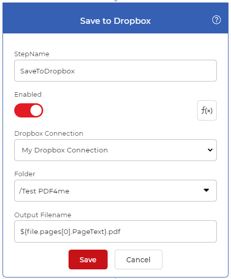 Nach Umbenennung in Dropbox speichern